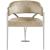 Madelyn Velvet Dining Chair with Brushed Chrome Metal Frame