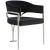 Madelyn Velvet Dining Chair with Brushed Chrome Metal Frame