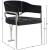 Madelyn Velvet Dining Chair with Brushed Chrome Metal Frame