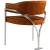 Madelyn Velvet Dining Chair with Brushed Chrome Metal Frame