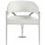 Madelyn Velvet Dining Chair with Brushed Chrome Metal Frame