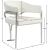 Madelyn Velvet Dining Chair with Brushed Chrome Metal Frame