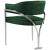Madelyn Velvet Dining Chair with Brushed Chrome Metal Frame