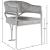 Madelyn Velvet Dining Chair with Brushed Chrome Metal Frame