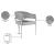Madelyn Velvet Dining Chair with Brushed Chrome Metal Frame