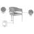 Madelyn Velvet Dining Chair with Brushed Chrome Metal Frame