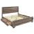 Kauffman Wood Storage Bed, Eastern King Size