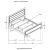 Kauffman Wood Panel Bed, California King Size
