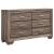 Kauffman Wood Double Dresser w/6 Drawers