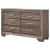 Kauffman Wood Double Dresser w/6 Drawers