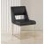 Jayce Faux Leather Dining Chair with Brushed Brass Frame