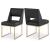 Jayce Faux Leather Dining Chair with Brushed Brass Frame