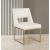 Jayce Faux Leather Dining Chair with Brushed Brass Frame