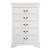 Louis Philippe Wood Chest w/5 Drawers