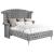 Deanna Velvet Tufted Panel Bed, Eastern King Size