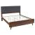 Robyn Fabric/Wood Bed, Eastern King Size