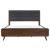 Robyn Fabric/Wood Bed