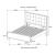 Robyn Fabric/Wood Bed