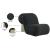 Quadra Boucle Fabric Accent Chair