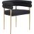 Brielle Boucle Fabric Dining Chair with Brushed Brass Base