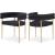 Brielle Boucle Fabric Dining Chair with Brushed Brass Base