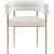 Brielle Boucle Fabric Dining Chair with Brushed Brass Base