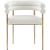 Brielle Boucle Fabric Dining Chair with Brushed Brass Base