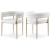 Brielle Boucle Fabric Dining Chair with Brushed Brass Base