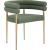 Brielle Boucle Fabric Dining Chair with Brushed Brass Base