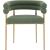 Brielle Boucle Fabric Dining Chair with Brushed Brass Base