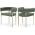 Brielle Boucle Fabric Dining Chair with Brushed Brass Base