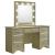 Beaumont Vanity Desk w/7 Drawers & Lighting Mirror