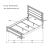 Brandon Wood Panel Bed, Full Size