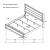 Brandon Wood Panel Bed, Eastern King Size