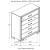 Brandon Wood Chest w/5 Drawers