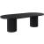 Belinda Extendable Oval Oak Wood Veneer Dining Table