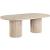 Belinda Extendable Oval Oak Wood Veneer Dining Table