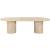 Belinda Extendable Oval Oak Wood Veneer Dining Table