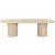 Belinda Extendable Oval Oak Wood Veneer Dining Table
