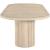 Belinda Extendable Oval Oak Wood Veneer Dining Table