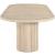 Belinda Extendable Oval Oak Wood Veneer Dining Table