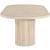 Belinda Extendable Oval Oak Wood Veneer Dining Table