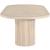Belinda Extendable Oval Oak Wood Veneer Dining Table