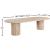 Belinda Extendable Oval Oak Wood Veneer Dining Table