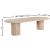 Belinda Extendable Oval Oak Wood Veneer Dining Table