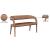 Sylvester Faux Leather Bench