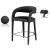 Sylvester Fully Upholstered Faux Leather Counter Stool