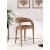Sylvester Fully Upholstered Faux Leather Counter Stool