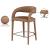 Sylvester Fully Upholstered Faux Leather Counter Stool