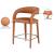Sylvester Fully Upholstered Faux Leather Counter Stool